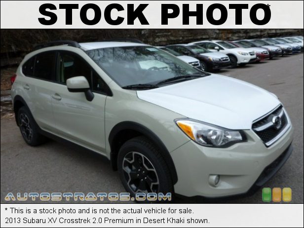 Stock photo for this 2013 Subaru XV Crosstrek 2.0 Premium 2.0 Liter DOHC 16-Valve DAVC Flat 4 Cylinder Lineartronic CVT Automatic