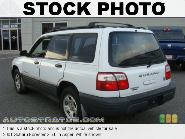 Stock photo for this 2001 Subaru Forester 2.5 L 2.5 Liter SOHC 16-Valve Flat 4 Cylinder 4 Speed Automatic