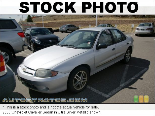 Stock photo for this 2005 Chevrolet Cavalier Sedan 2.2 Liter DOHC 16 Valve 4 Cylinder 4 Speed Automatic