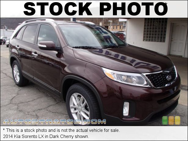 Stock photo for this 2014 Kia Sorento LX 2.4 Liter GDI DOHC 16-Valve CVVT 4 Cylinder 6 Speed Sportmatic Automatic