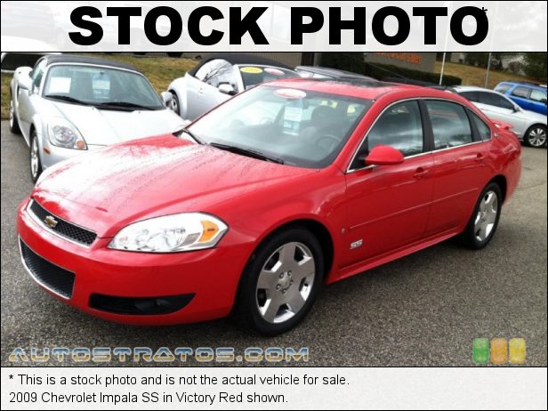 Stock photo for this 2009 Chevrolet Impala SS 5.3 Liter OHV 16-Valve V8 4 Speed Automatic