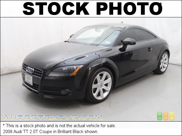 Stock photo for this 2008 Audi TT 2.0T Coupe 2.0 Liter FSI Turbocharged DOHC 16-Valve VVT 4 Cylinder 6 Speed S tronic Dual-Clutch Automatic