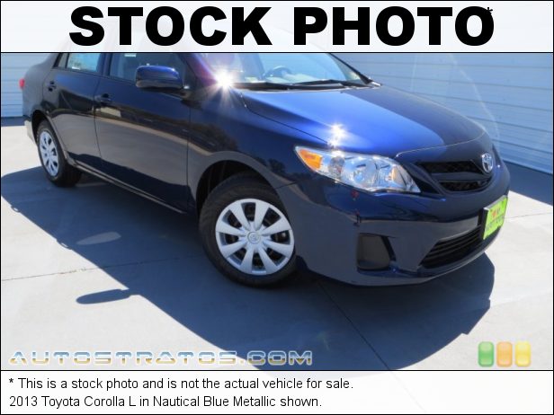 Stock photo for this 2013 Toyota Corolla  1.8 Liter DOHC 16-Valve Dual VVT-i 4 Cylinder 4 Speed ECT-i Automatic