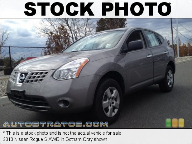 Stock photo for this 2010 Nissan Rogue S AWD 2.5 Liter DOHC 16-Valve CVTCS 4 Cylinder Xtronic CVT Automatic