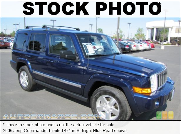 Stock photo for this 2006 Jeep Commander Limited 4x4 4.7 Liter SOHC 16-Valve V8 5 Speed Automatic
