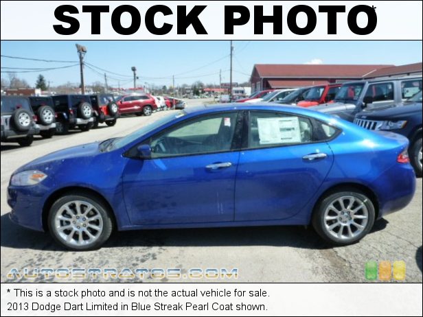 Stock photo for this 2013 Dodge Dart Limited 1.4 Liter Turbocharged SOHC 16-Valve MultiAir 4 Cylinder 6 Speed Manual