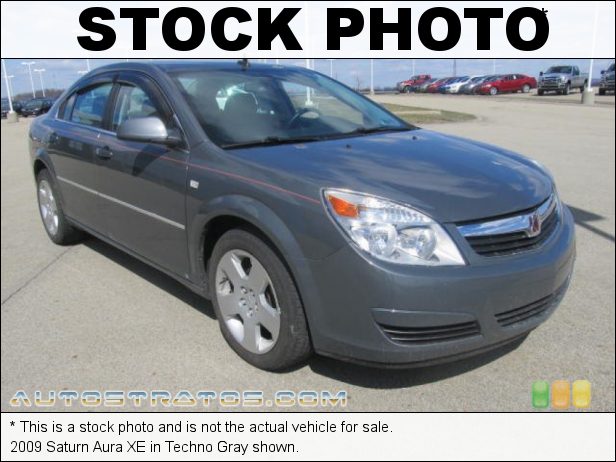 Stock photo for this 2009 Saturn Aura XE 2.4 Liter DOHC 16-Valve Ecotec 4 Cylinder 6 Speed Automatic