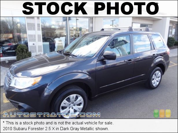 Stock photo for this 2010 Subaru Forester 2.5 X 2.5 Liter SOHC 16-Valve VVT Flat 4 Cylinder 4 Speed Sportshift Automatic