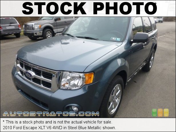 Stock photo for this 2010 Ford Escape XLT V6 4WD 3.0 Liter DOHC 24-Valve Duratec Flex-Fuel V6 6 Speed Automatic