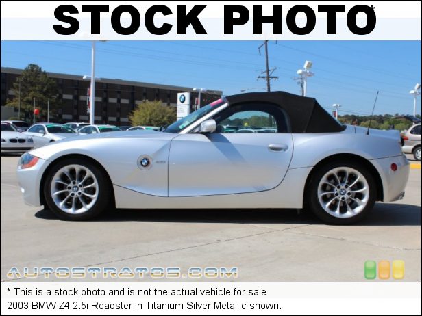 Stock photo for this 2003 BMW Z4 2.5i Roadster 2.5 Liter DOHC 24V Inline 6 Cylinder 5 Speed Manual