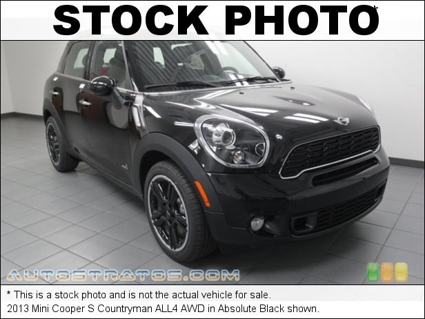 Stock photo for this 2013 Mini Cooper S Countryman ALL4 AWD 1.6 Liter DI Twin-Scroll Turbocharged DOHC 16-Valve VVT 4 Cylind 6 Speed Steptronic Automatic