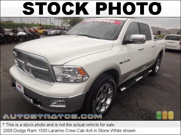 Stock photo for this 2009 Dodge Ram 1500 Crew Cab 4x4 5.7 Liter HEMI OHV 16-Valve VVT MDS V8 5 Speed Automatic
