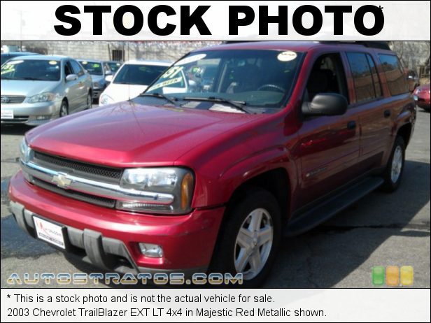 Stock photo for this 2003 Chevrolet TrailBlazer EXT 4x4 4.2L DOHC 24V Inline 6 Cylinder 4 Speed Automatic