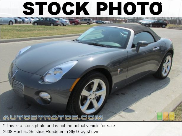 Stock photo for this 2008 Pontiac Solstice Roadster 2.4L DOHC 16V VVT ECOTEC 4 Cylinder 5 Speed Automatic