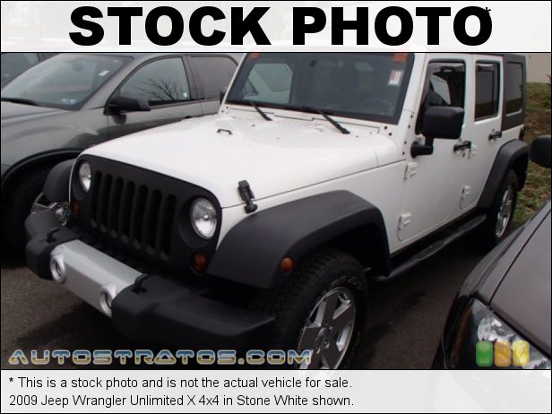 Stock photo for this 2009 Jeep Wrangler Unlimited X 4x4 3.8 Liter OHV 12-Valve V6 4 Speed Automatic Stock photo for this 2009 Jeep Wrangler Unlimited X 4x4 3.8 Liter OHV 12-Valve V6 4 Speed Automatic