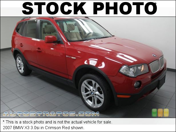 Stock photo for this 2007 BMW X3 3.0si 3.0 Liter DOHC 24-Valve Inline 6 Cylinder 6 Speed Manual