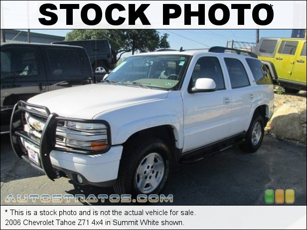 Stock photo for this 2006 Chevrolet Tahoe LS 4WD 5.3 Liter OHV 16-Valve Vortec V8 4 Speed Automatic