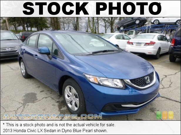 Stock photo for this 2013 Honda Civic LX Sedan 1.8 Liter SOHC 16-Valve i-VTEC 4 Cylinder 5 Speed Automatic