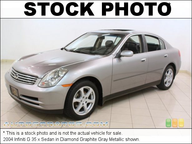 Stock photo for this 2004 Infiniti G 35 x Sedan 3.5 Liter DOHC 24-Valve VVT V6 5 Speed Automatic Stock photo for this 2004 Infiniti G 35 x Sedan 3.5 Liter DOHC 24-Valve VVT V6 5 Speed Automatic