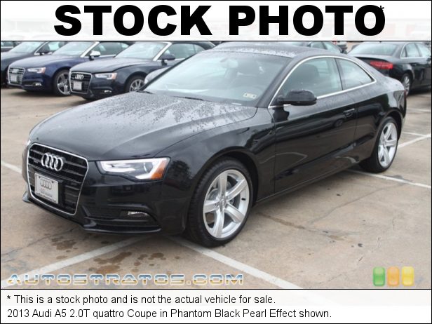 Stock photo for this 2013 Audi A5 2.0T quattro Coupe 2.0 Liter FSI Turbocharged DOHC 16-Valve VVT 4 Cylinder 8 Speed Tiptronic Automatic