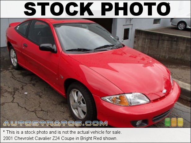 Stock photo for this 2001 Chevrolet Cavalier Z24 Coupe 2.4 Liter DOHC 16-Valve 4 Cylinder 4 Speed Automatic