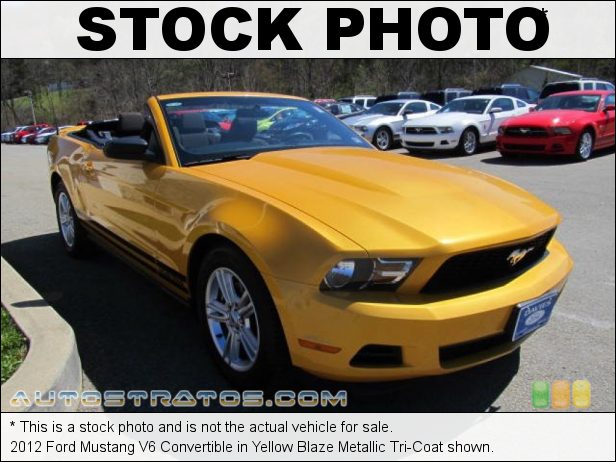 Stock photo for this 2012 Ford Mustang V6 Convertible 3.7 Liter DOHC 24-Valve Ti-VCT V6 6 Speed Manual