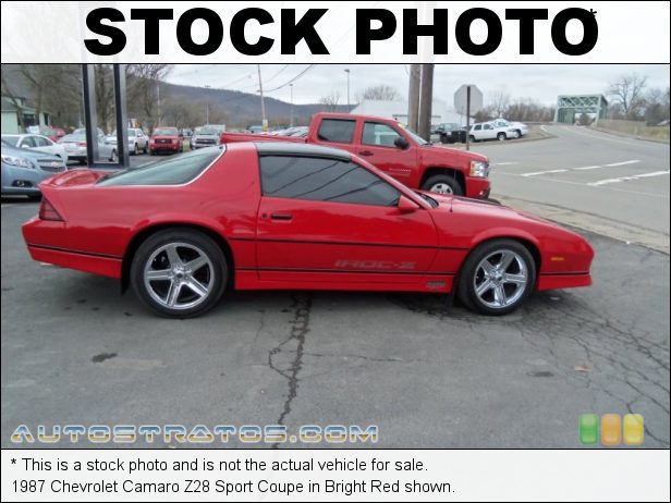 Stock photo for this 1988 Chevrolet Camaro Z28 IROC-Z Coupe 5.0 Liter TPI OHV 16-Valve LB9 V8 5 Speed Manual