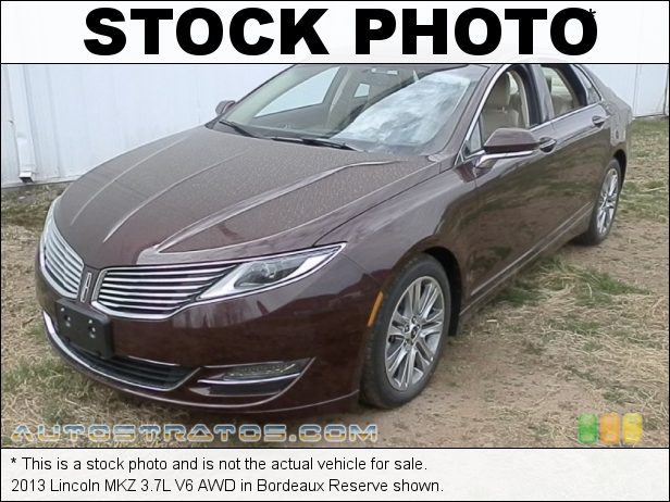 Stock photo for this 2013 Lincoln MKZ 3.7L V6 AWD 3.7 Liter DOHC 24-Valve Ti-VCT V6 6 Speed SelectShift Automatic