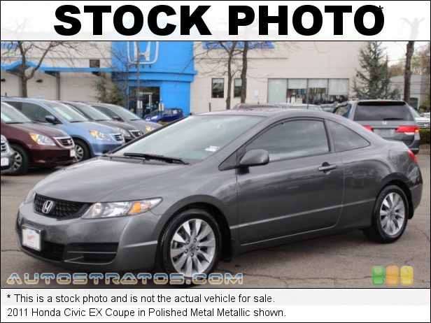 Stock photo for this 2011 Honda Civic EX Coupe 1.8 Liter SOHC 16-Valve i-VTEC 4 Cylinder 5 Speed Automatic