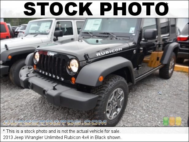Stock photo for this 2013 Jeep Wrangler Unlimited Rubicon 4x4 3.6 Liter DOHC 24-Valve VVT Pentastar V6 5 Speed Automatic