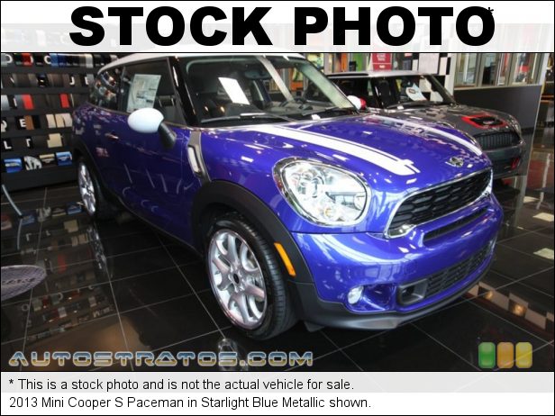 Stock photo for this 2013 Mini Cooper S Paceman 1.6 Liter DI Twin-Scroll Turbocharged DOHC 16-Valve VVT 4 Cylind 6 Speed Manual