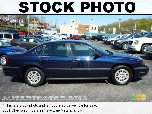 Stock photo for this 2001 Chevrolet Impala  3.4 Liter OHV 12-Valve V6 4 Speed Automatic