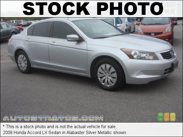 Stock photo for this 2008 Honda Accord LX Sedan 2.4 Liter DOHC 16-Valve i-VTEC 4 Cylinder 5 Speed Automatic