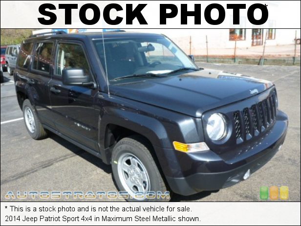 Stock photo for this 2014 Jeep Patriot Sport 4x4 2.4 Liter DOHC 16-Valve Dual VVT 4 Cylinder 6 Speed Automatic