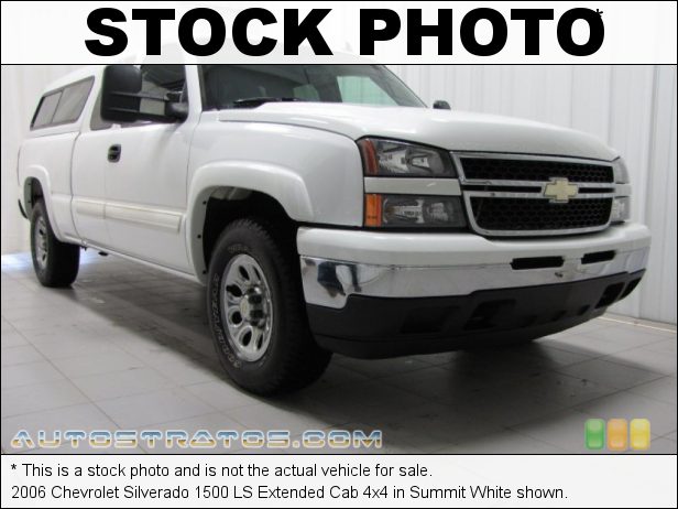 Stock photo for this 2006 Chevrolet Silverado 1500 Extended Cab 4x4 5.3 Liter OHV 16-Valve Vortec V8 4 Speed Automatic