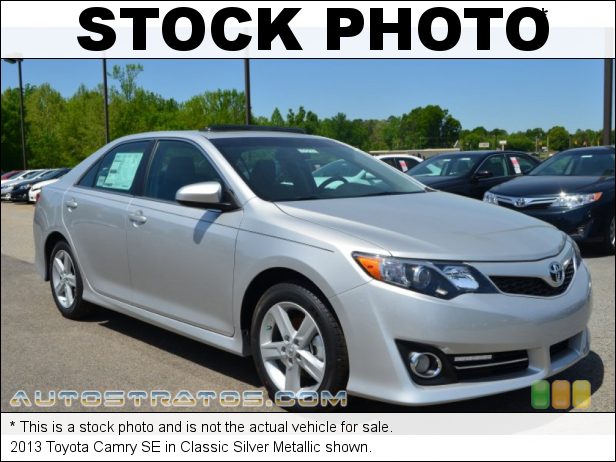 Stock photo for this 2013 Toyota Camry SE 2.5 Liter DOHC 16-Valve Dual VVT-i 4 Cylinder 6 Speed ECT-i Automatic