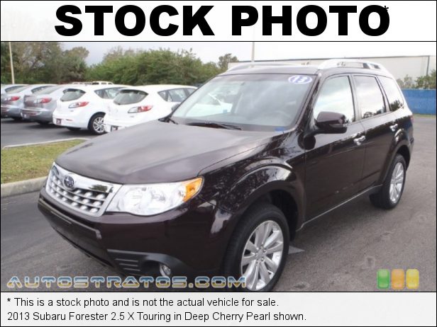 Stock photo for this 2013 Subaru Forester 2.5 X Touring 2.5 Liter DOHC 16-Valve VVT 4 Cylinder 4 Speed Automatic