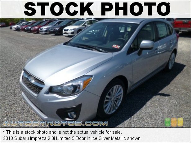 Stock photo for this 2013 Subaru Impreza 2.0i Limited 5 Door 2.0 Liter DOHC 16-Valve Dual-VVT Flat 4 Cylinder Lineartronic CVT Automatic
