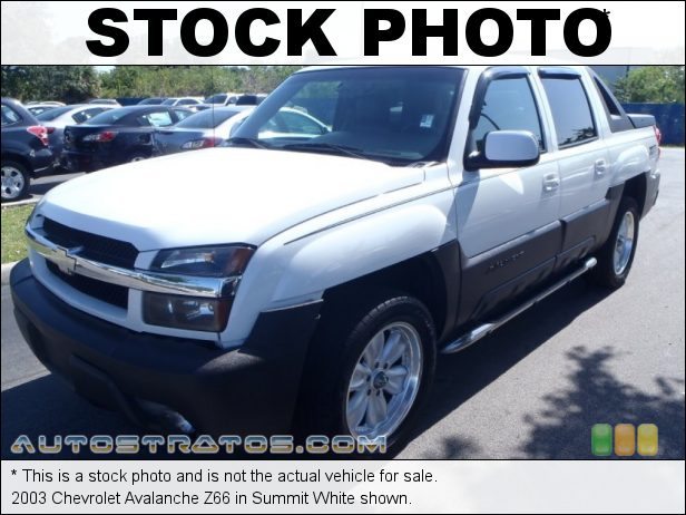 Stock photo for this 2003 Chevrolet Avalanche 1500 5.3 Liter OHV 16V V8 4 Speed Automatic