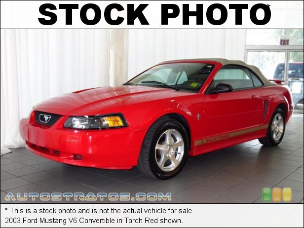 Stock photo for this 2003 Ford Mustang Convertible 3.8 Liter OHV 12-Valve V6 4 Speed Automatic