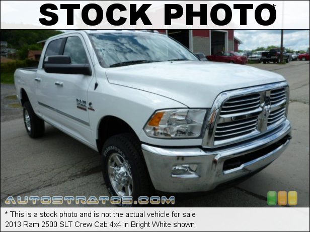Stock photo for this 2013 Ram 2500 SLT Crew Cab 4x4 6.7 Liter OHV 24-Valve Cummins VGT Turbo-Diesel Inline 6 Cylinde 6 Speed Automatic