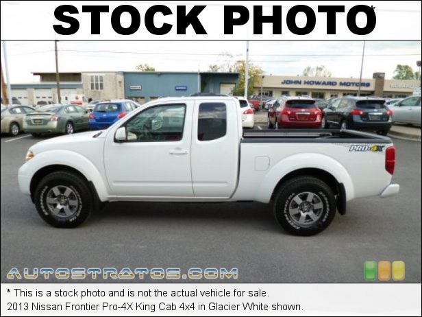 Stock photo for this 2013 Nissan Frontier Cab 4x4 4.0 Liter DOHC 24-Valve CVTCS V6 6 Speed Manual