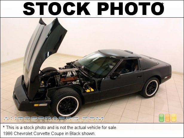 Stock photo for this 1986 Chevrolet Corvette Coupe 5.7 Liter TPI OHV 16-Valve V8 4 Speed Automatic