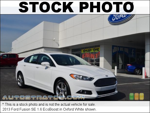 Stock photo for this 2013 Ford Fusion SE 1.6 EcoBoost 1.6 Liter EcoBoost DI Turbocharged DOHC 16-Valve Ti-VCT 4 Cylind 6 Speed SelectShift Automatic