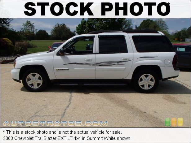 Stock photo for this 2003 Chevrolet TrailBlazer EXT 4x4 4.2L DOHC 24V Inline 6 Cylinder 4 Speed Automatic