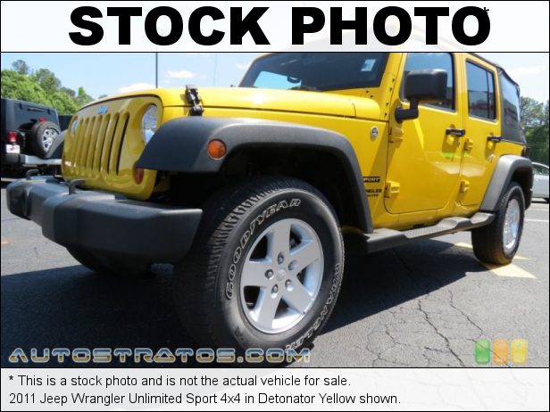 Stock photo for this 2011 Jeep Wrangler Unlimited Sport 4x4 3.8 Liter OHV 12-Valve V6 4 Speed Automatic