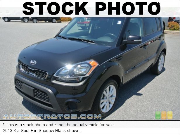 Stock photo for this 2013 Kia Soul + 2.0 Liter DOHC 16-Valve CVVT 4 Cylinder 6 Speed Automatic