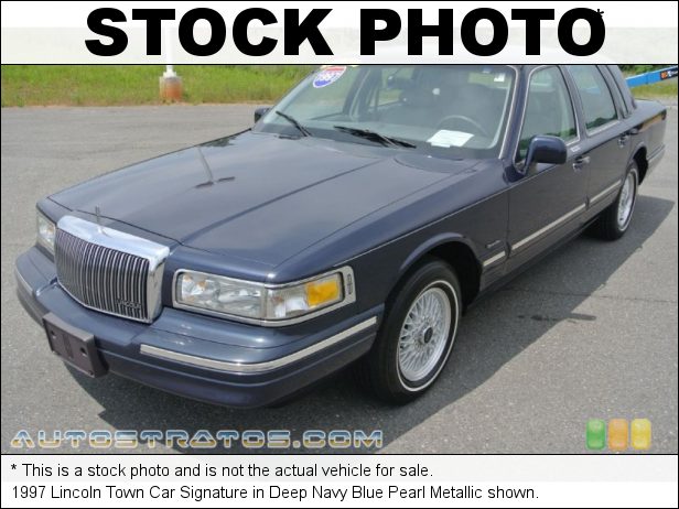 Stock photo for this 1997 Lincoln Town Car Signature 4.6 Liter SOHC 16-Valve V8 4 Speed Automatic