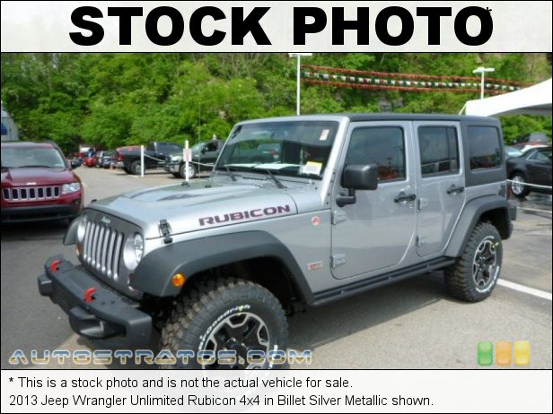 Stock photo for this 2013 Jeep Wrangler Unlimited Rubicon 4x4 3.6 Liter DOHC 24-Valve VVT Pentastar V6 6 Speed Manual