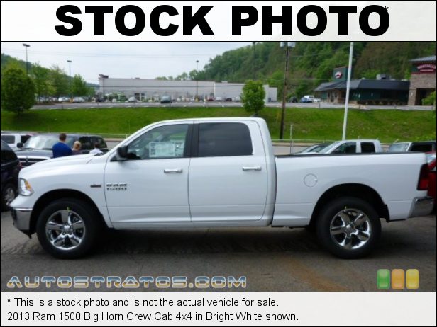 Stock photo for this 2013 Ram 1500 Big Horn Crew Cab 4x4 5.7 Liter HEMI OHV 16-Valve VVT MDS V8 6 Speed Automatic